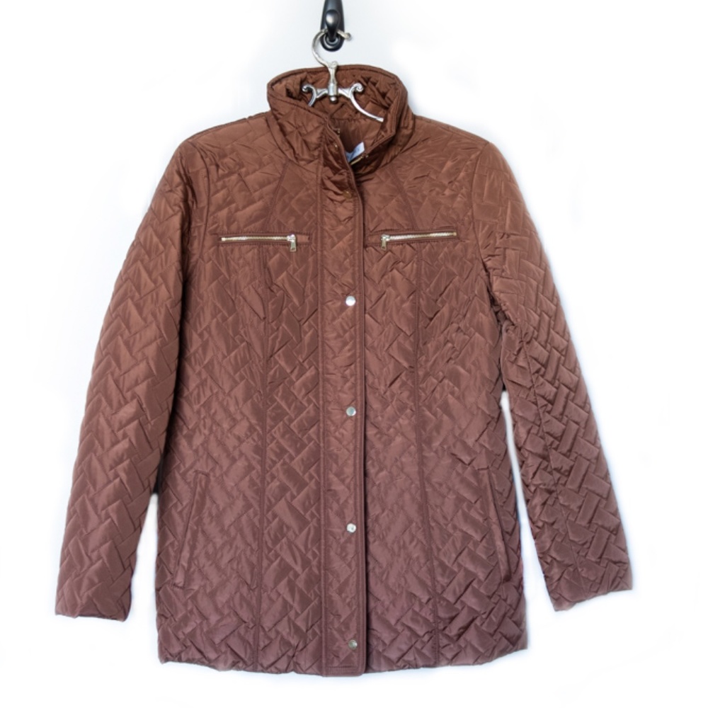Preston & York Bourbon  Quilted Jacket Size 6